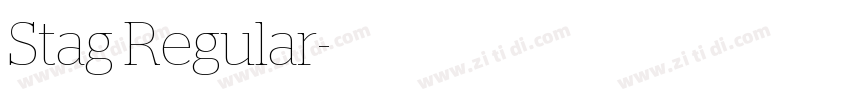 Stag Regular字体转换